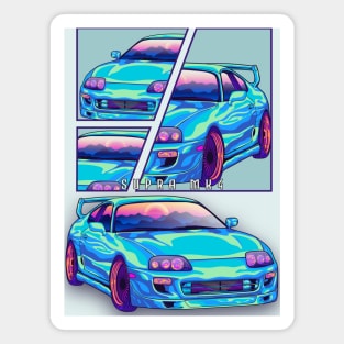 Toyota Supra mk4 Car mint Magnet